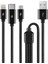 Alumicable Trio Şarj Kablosu 1mt. Type-C, Lightning, Micro USB 1