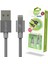 iPhone Lightning Data Kablosu Jo-Dk3 Stylish Cloth, Füme, 1.2mt 1