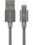 iPhone Lightning Data Kablosu Jo-Dk3 Stylish Cloth, Füme, 1.2mt 2