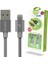 iPhone Lightning Data Kablosu Jo-Dk3 Stylish Cloth, Füme, 1.2mt 3