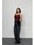 Munn Collection Bordo Askılı Degaje Bluz 2