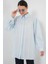 Çizgili Uzun Gömlek Tunik 5947 - Mavi 1