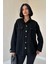 Munn Collection Siyah Çıtçıtlı Süet Gömlek 2