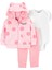 Kız Çocuk Bebek 3'lü Hırkalı Set 1