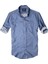 Slim Fit Pamuklu Kumaş Hakim Yaka Uzun Kol Gömlek Koyu Navimavi 1