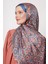 Indigo Batik Desen Hint Ipeği Şal 1