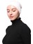 Kadın Penye Dikişsiz Tesettür Bandana Bone Spor Saç Bandı - Ekru 3