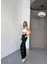 Munn Collection Osy Modal Yumuşak Dokulu Kumaş Nakış Işlemeli Rahat Bol Paça Eşofman Pantalon - Haki 4