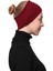 Kadın Penye Dikişsiz Tesettür Bandana Bone Spor Saç Bandı - Bordo 4