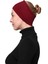 Kadın Penye Dikişsiz Tesettür Bandana Bone Spor Saç Bandı - Bordo 1
