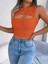 Munn Collection Kadın Askılı Bisiklet Yaka Güpüs Dekolteli Triko Crop Bluz 1