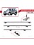 Mitsubishi Pajero (V60) 3 Kapı 1999-2006 Arası ile Uyumlu Basıc Model Ara Atkı Tavan Barı Gri 3 Adet 5