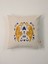 Tiger Charm Kaplan & Nazar Motifli Keten Kırlent Kılıfı 45X45 cm 1
