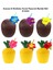 Ananas Hindistan Cevizi Tasarımlı Pipetli Bardak Seti (6 Adet) 1