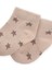 Yıldız Desenli Bebe Patik Çorabı 0-4 Yaş Kum 2