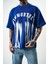 Erkek Immortal Baskılı Oversize T-Shirt Saks 4