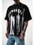 Erkek Immortal Baskılı Oversize T-Shirt Siyah 4