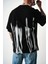 Erkek Immortal Baskılı Oversize T-Shirt Siyah 5