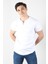 2122 Üç Düğme Hakim Yaka Ribana Modern Fit T-shirt 3