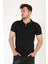 Fermuarlı Yaka Triko T-Shirt 1