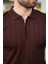Polo Yaka Çizgili Fermuarlı Erkek T-Shirt 2