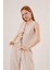 Munn Collection Ön Bağlama Detaylı Yelek ve Pantolon Taş Ikili Takım 4