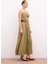 Kemerli Uzun Etek - Haki 5