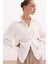 Nakış Detaylı Viskon Gömlek - Krem 3