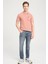 Erkek Regular Fit Polo Pembe Erkek Kısa Kol T-Shirt 3