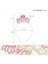 Kristal Taşlı Pembe Birthday Princess Yazılı Parti Tacı 19X11 cm 2