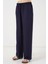 Geniş Paça Keten Pantolon 6735 - Lacivert 2