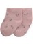 Çiçek Desenli Bebe Patik Çorabı 0-4 Yaş Pudra 1