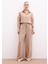 Bel Lastikli Pantolon - Camel 1