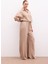 Bel Lastikli Pantolon - Camel 3