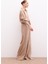 Bel Lastikli Pantolon - Camel 5