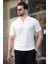 Polo Yaka Çizgili Fermuarlı Erkek T-Shirt 3