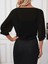 Munn Collection Kadın Truvakar Kol Önden Bağlamalı Kısa Şifon Bolero Ceket 2