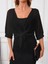 Munn Collection Kadın Truvakar Kol Önden Bağlamalı Kısa Şifon Bolero Ceket 3