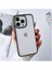 IPHONE 14 Pro Pen Renkli Kenarlı Şeffaf Silikon Kılıf 2