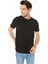 Erkek Siyah %100 Pamuk Regular Fit Bisiklet Yaka Kısa Kol Basic T-Shirt 1