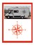 Pusula Oto Sticker 1 Adet Kırmızı 45*45 cm 1