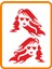 Madonna 2 Adet Sağ-Sol Takım Ticari Araç Oto Sticker 40*30 cm Kırmızı 1