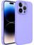 iPhone 14 Pro Max Kılıf Lansman Içi Kadife Kamera Korumalı Mara Silikon Kılıf - Koyu Mor 2