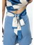 Arka Kısmı Bağlamalı Kareli Crop Bluz Mavı 03104 4