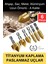 Premium Titanyum Kaplama 6'lı Kırılmaz Uçlu Paslanmaz Ahşap Sac Metal Havşa Açma Matkap Uç Seti 1