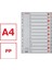 A4 Separatör,1-12 RAKAMLI,115 Mikron Pp,düzenli Arşivleme Için 3
