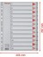 A4 Separatör,1-12 RAKAMLI,115 Mikron Pp,düzenli Arşivleme Için 4