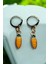 18K Altın Kaplama Huggie Sallantılı Mini Tasarım Çelik Küpe ve Kolye Set 2