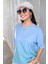 Mavi Degrade Oversize T-Shirt – Deniz Esintisini Stilinde Taşı 2