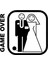 Game Over Evli Çift Oto Sticker 2 Adet 17*16 cm 2